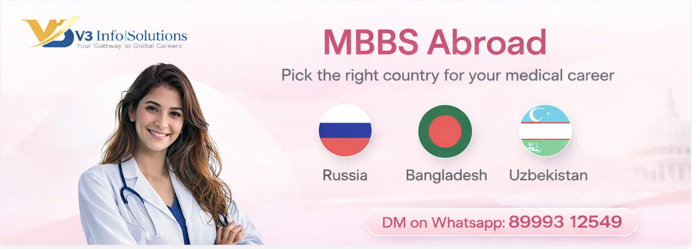 V3 InfoSolutions - MBBS Abroad, Pick the right country for your medical career